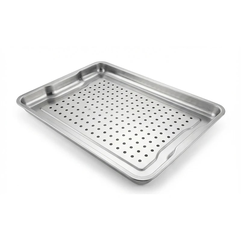 SS Perforated Baking Tray with Side Ears - 60x40cm — view 6