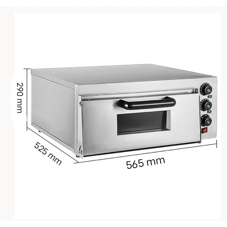Electric Pizza Oven 1 Deck 1 Tray with Stone - HS1S (Stone Size: 16x16 inch.) — view 2
