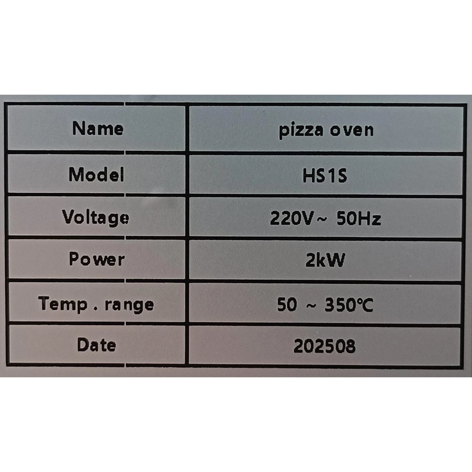 Electric Pizza Oven 1 Deck 1 Tray with Stone - HS1S (Stone Size: 16x16 inch.) — view 6