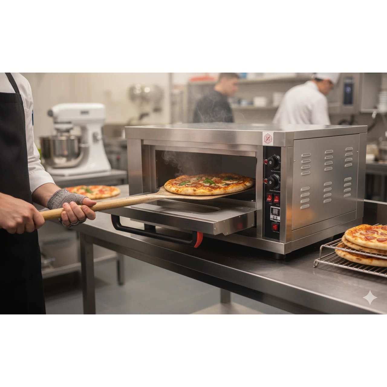 Electric Pizza Oven 1 Deck 1 Tray with Stone - Premium 1D1T (Stone Size: 17x25 inch.) — view 3