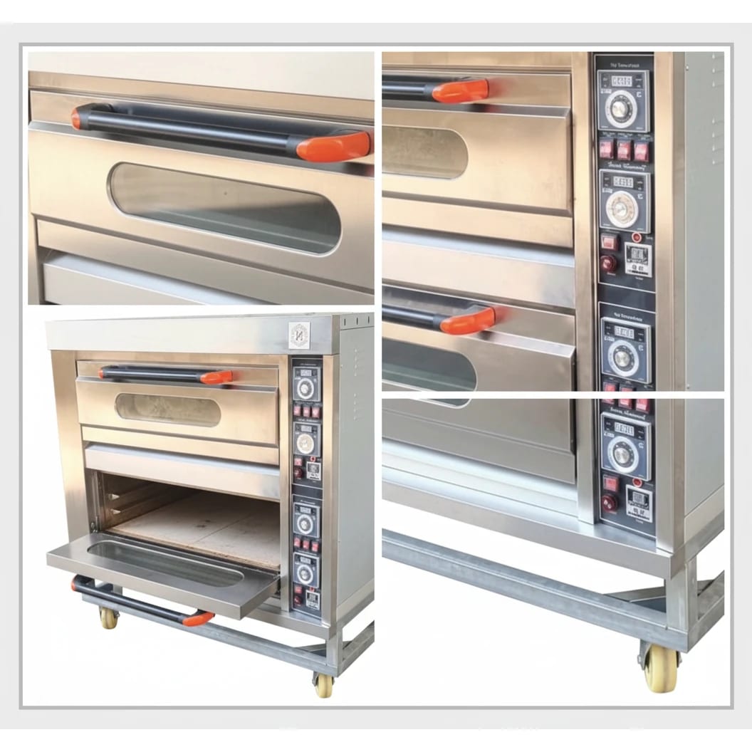 Electric Pizza Oven 2 Deck 4 Tray with 4 Stone - 2D4T (Stone Size: 17x25 inch.) — view 4