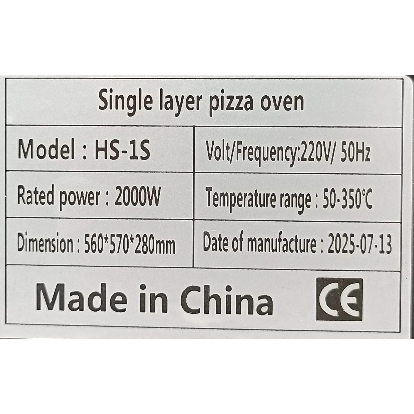 Electric Premium Black Body Pizza Oven with Stone - HS1S Single (Stone Size: 16x16 inch.) — view 10