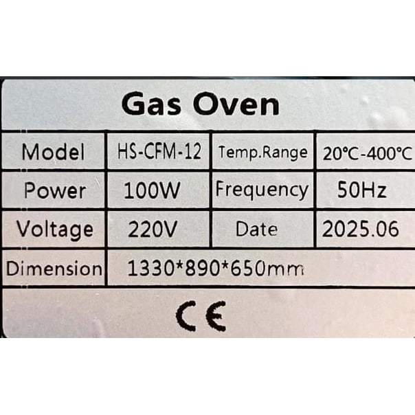 Gas Pizza Oven 1 Deck 2 Tray with 2 Stone - 1D2T (Stone Size: 26.5x18 inch.) — view 8