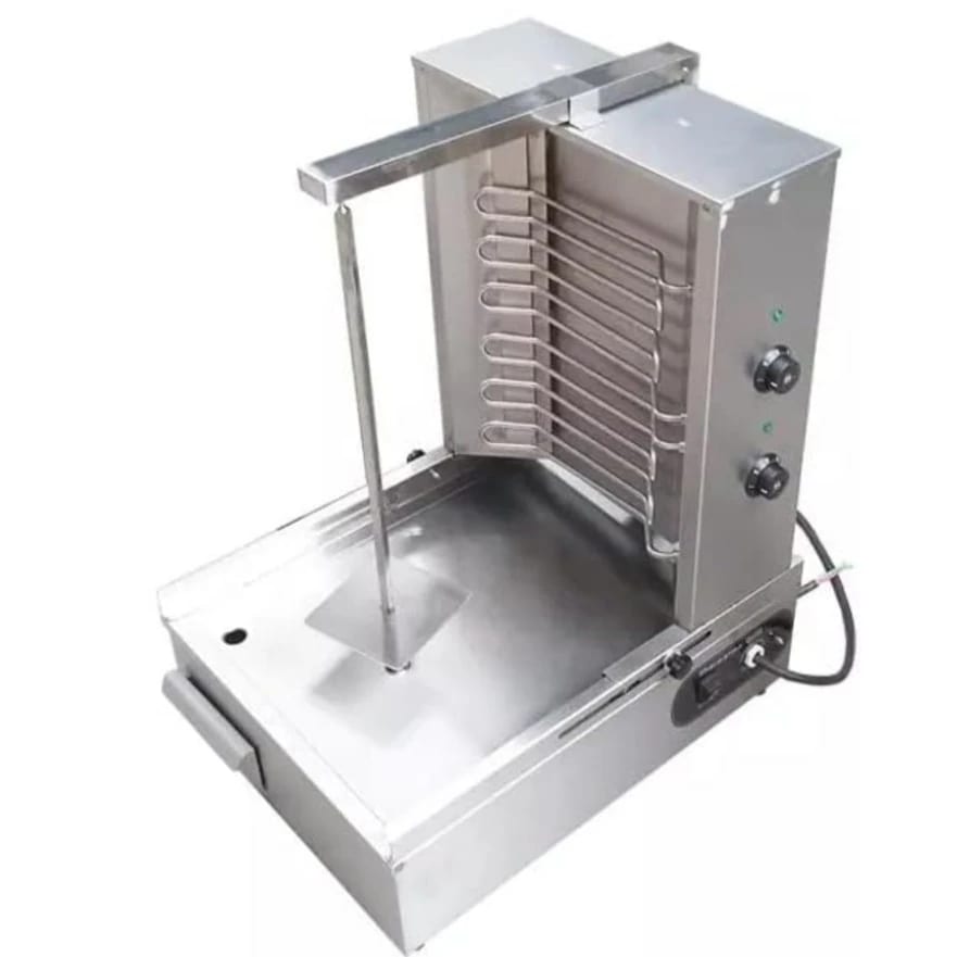 Electric Shawarma Machine 2 Burner with Auto Rotating Rod — view 6