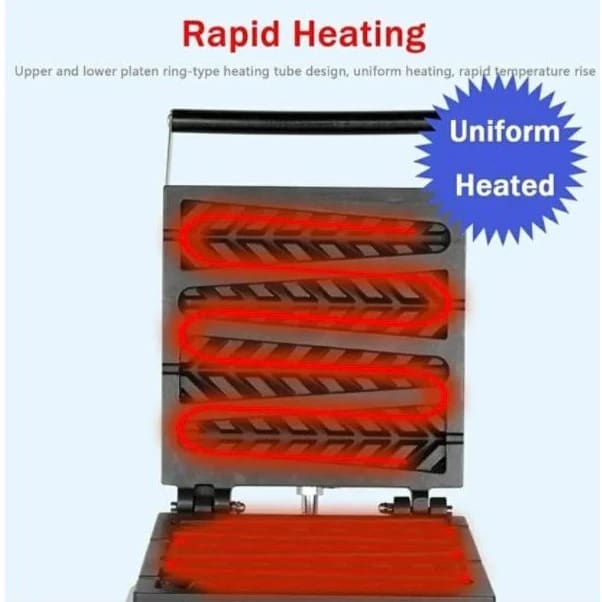 Electric Lolly Stick Waffle Maker - 4 Slot — view 6