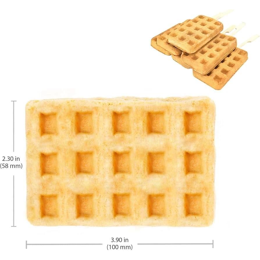 Electric Rectangle Waffle Maker - 6 Slot — view 4
