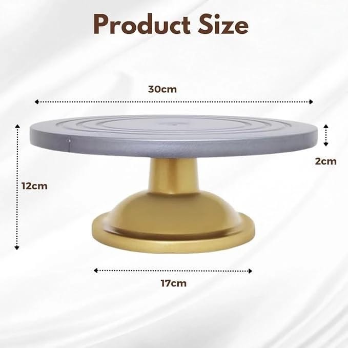 Smooth Rotating Cake Stand - Fibre Top — view 2