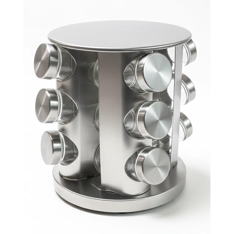 SS Rotating Ingredient Set 12pp (Glass Bottle with SS Cap)