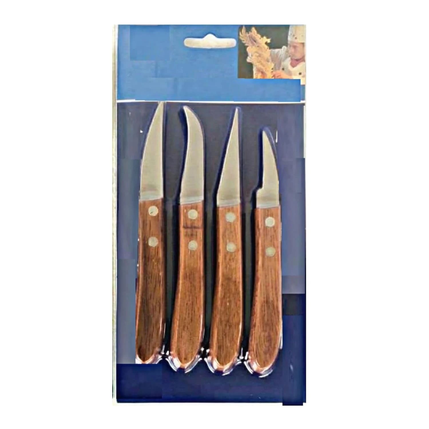 Wooden Handle Carving Knives 4PP — view 9