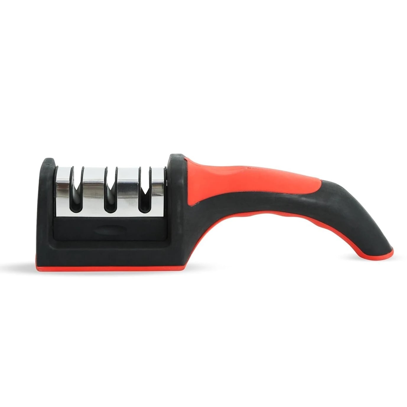 SS Knife Sharpener 3 Slot with Plastic Handle — view 11