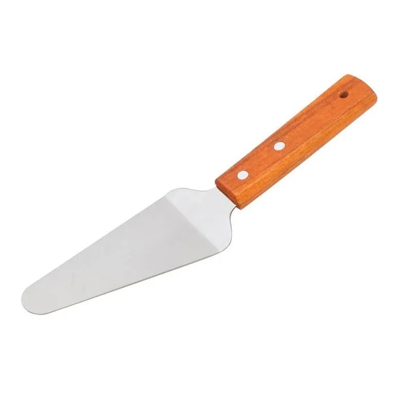 Wooden Flat Handle SS Triangle Lifter Plain - No.147