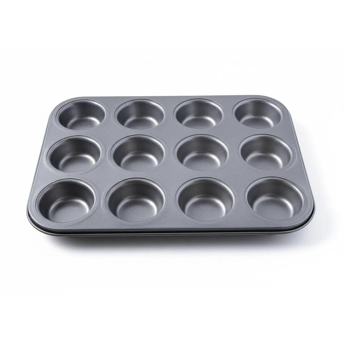 Round 12 Small Slots Teflon Coated Muffin Mould (Slot Size: 5x1.8cm)