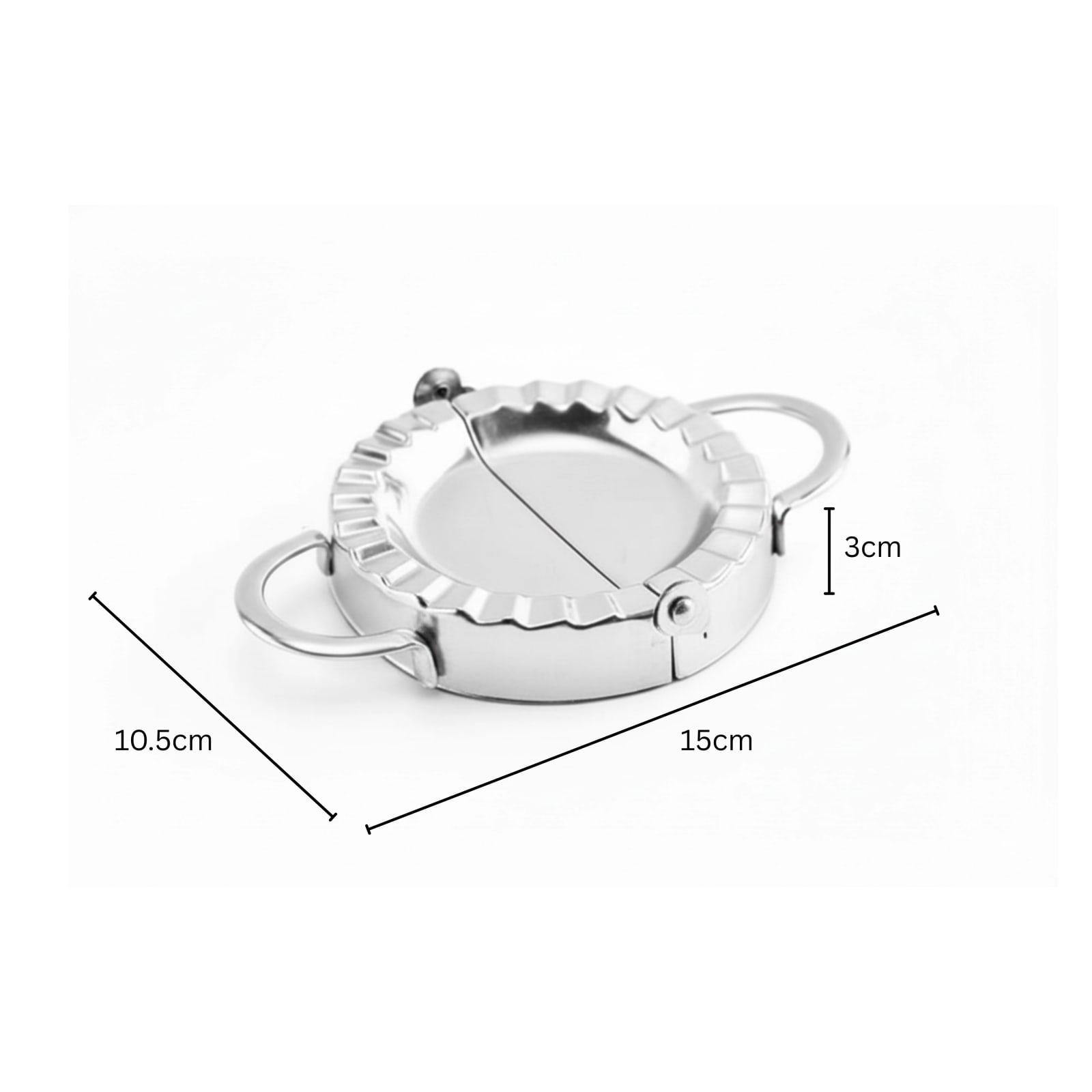 SS Dumpling Mould Heavy 10cm — view 2