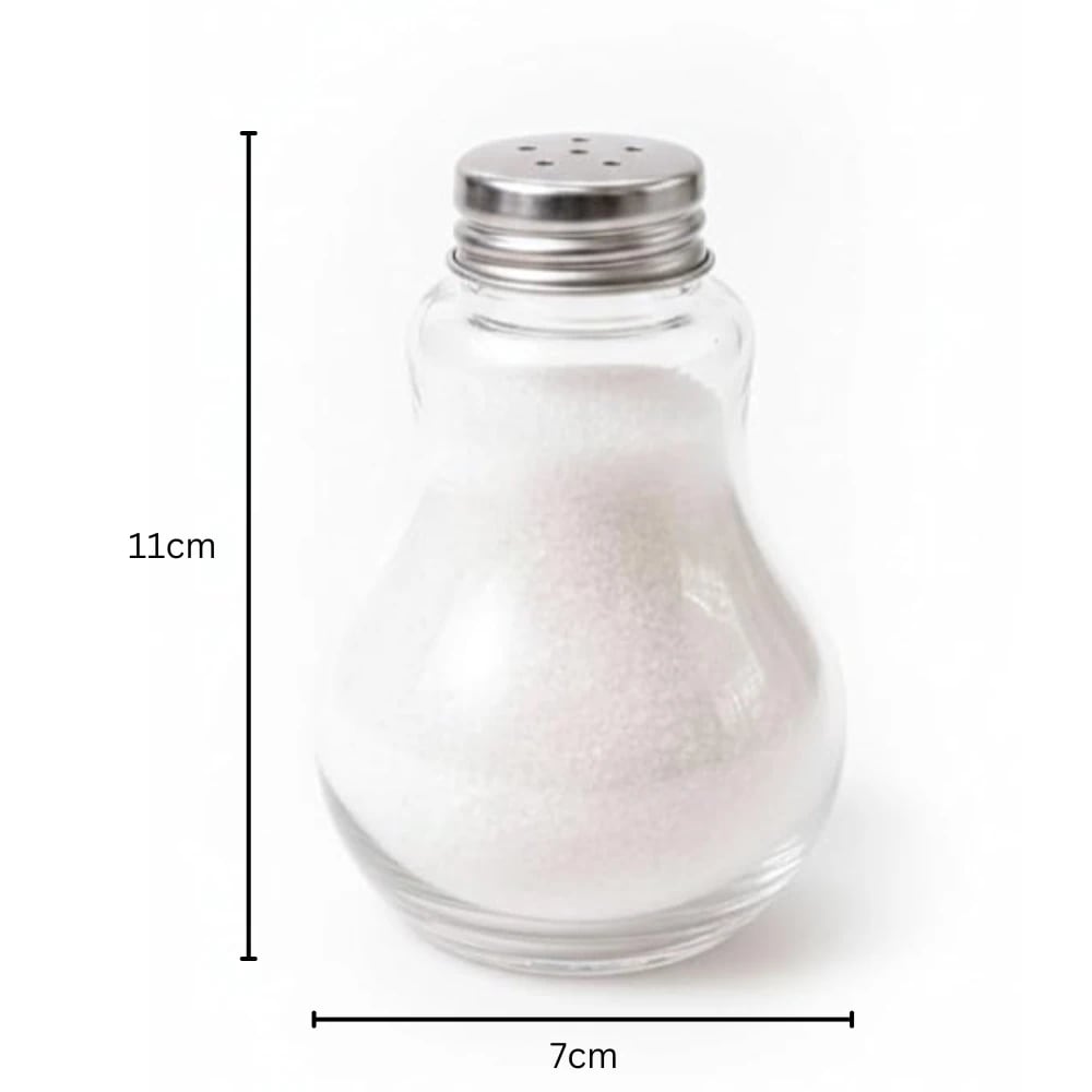 VAMA Glass Bulb Shaped Salt Shaker - Transparent — view 2