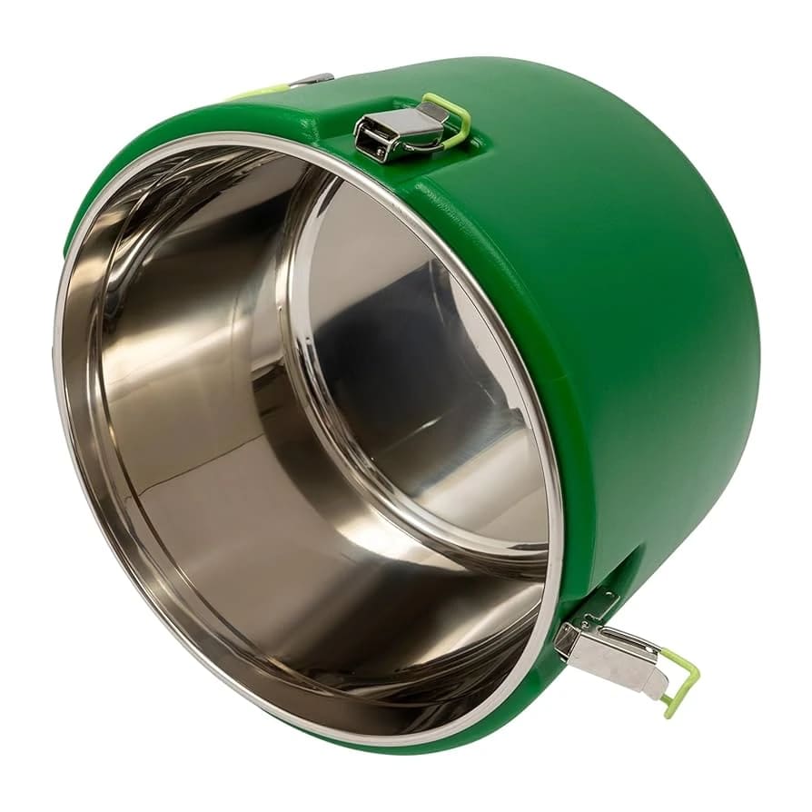 Plastic Insulation Barrel Hot/Cold - Round | Without Tap | Green — view 3