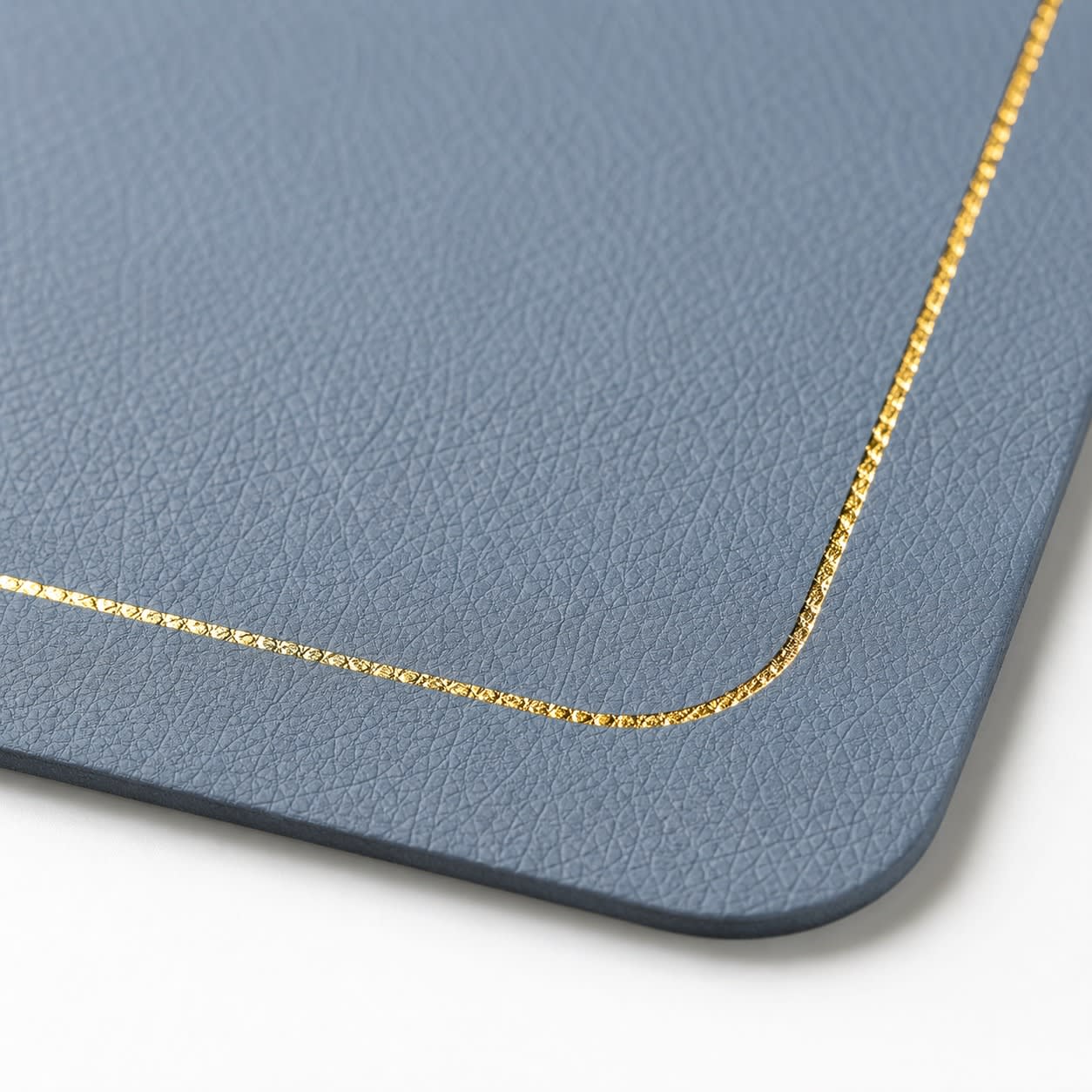 Premium Leather Type Table Mats with Golden Border - (Quantity: 6pcs) — view 6