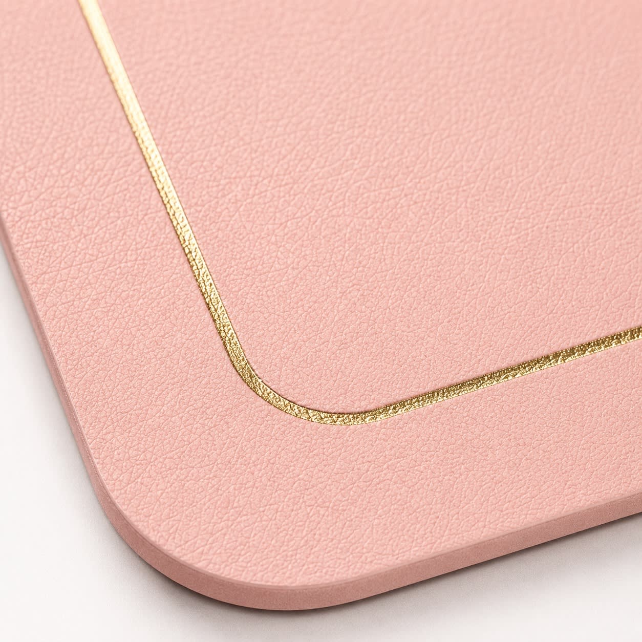 Premium Leather Type Table Mats with Golden Border - (Quantity: 6pcs) — view 8