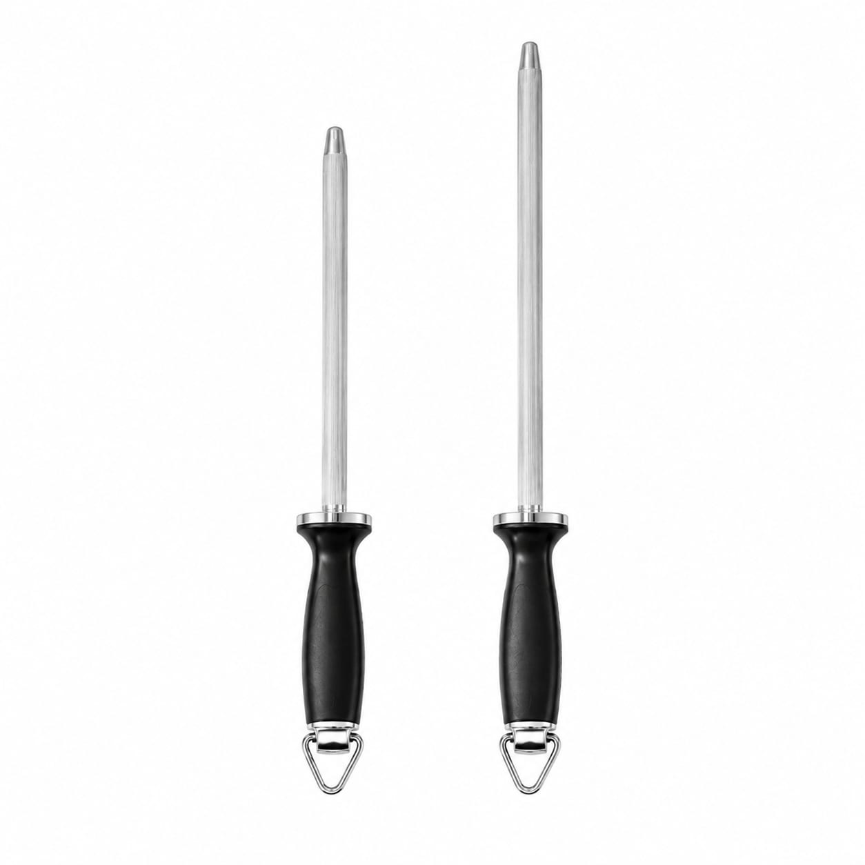 Black Handle Knife Sharpening Rod Super Heavy 12" — view 2