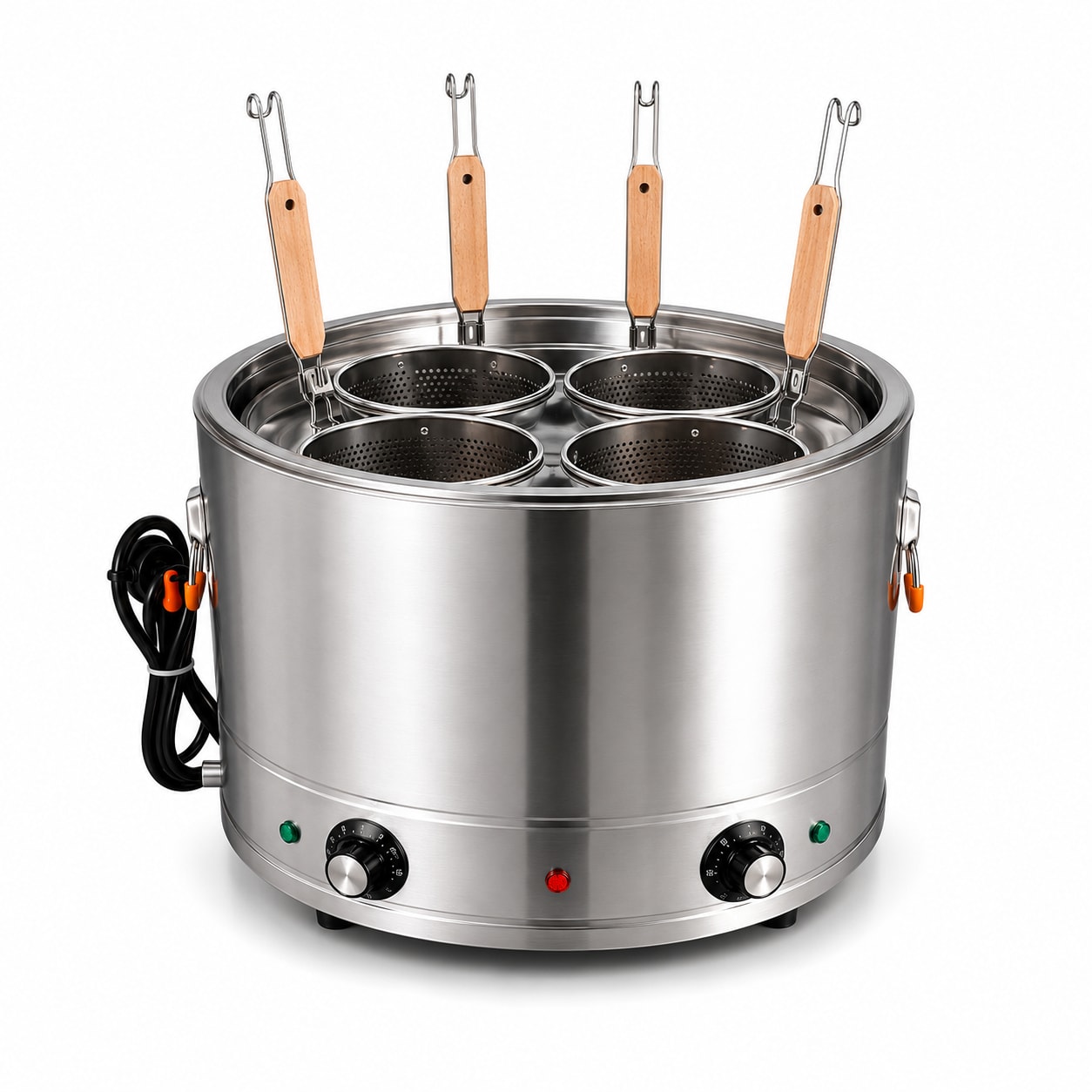 Electric Round Shaped Noodle Boiler - 40cm with 4 Compartments — view 1
