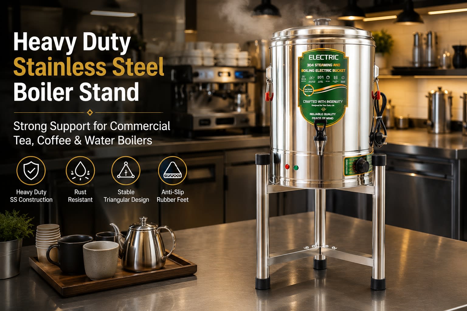Stand for Electric Water Boiler - 40cm — view 1
