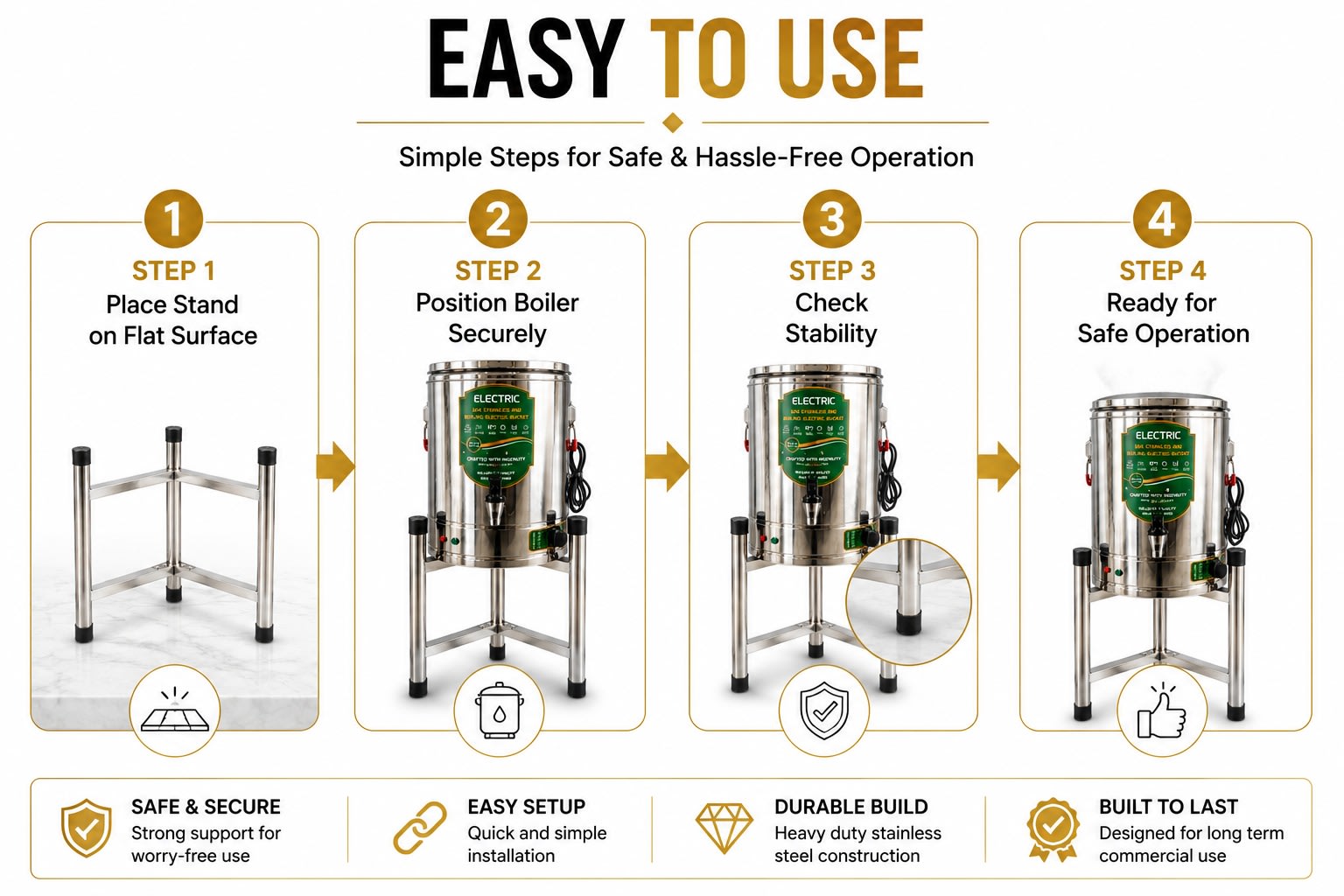 Stand for Electric Water Boiler - 30cm — view 4