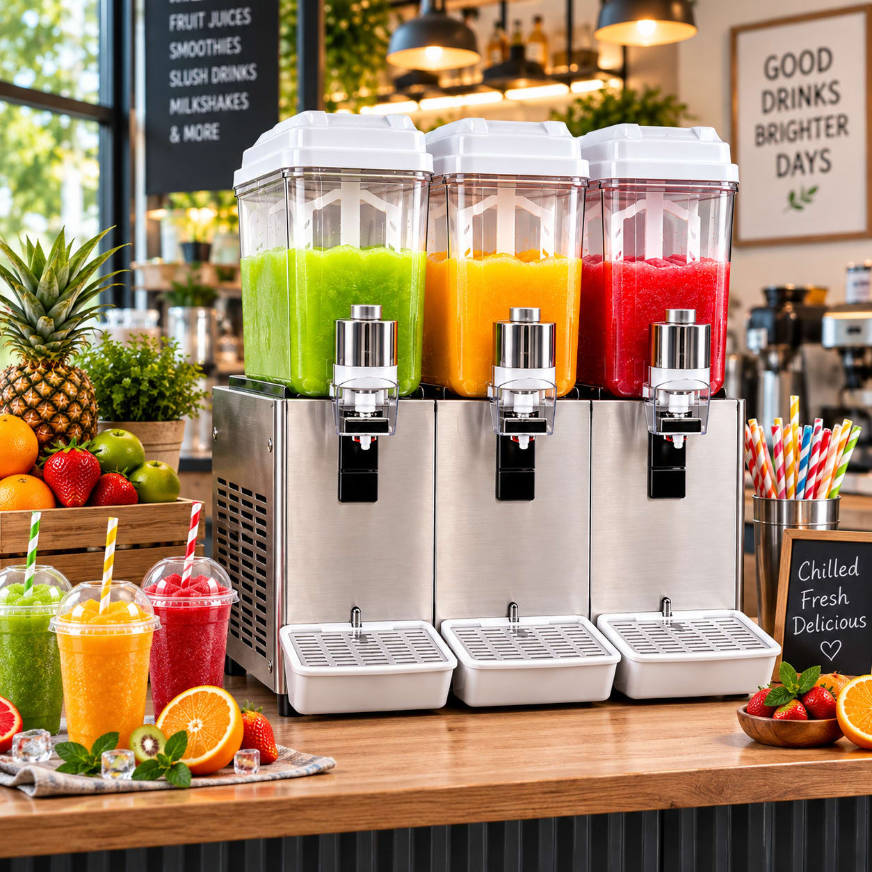 Electric Premium Cold Juice Dispenser - Triple 16L + 16L + 16L — view 2