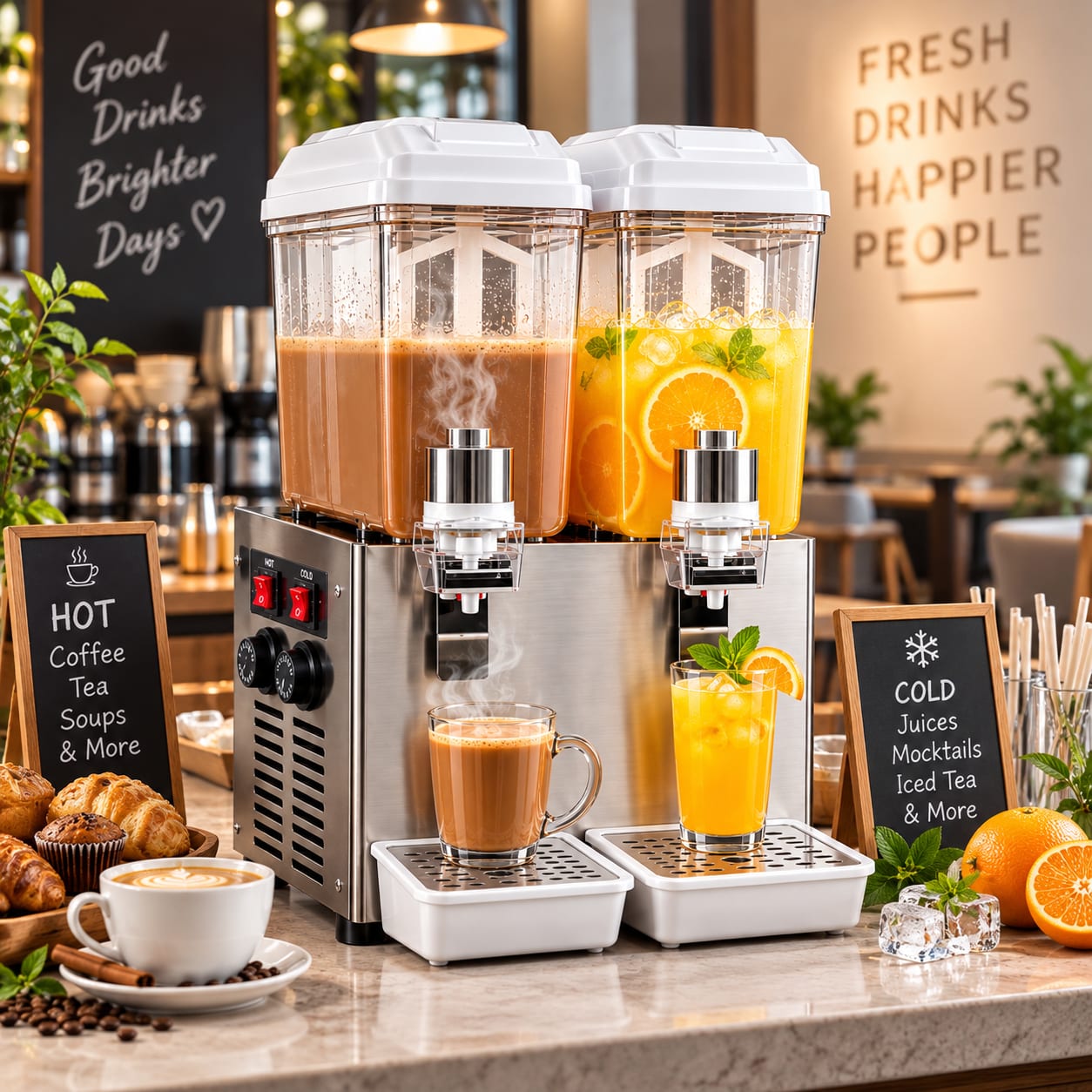 Electric Cooling & Warming Juice Dispenser - Double 16L + 16L — view 2
