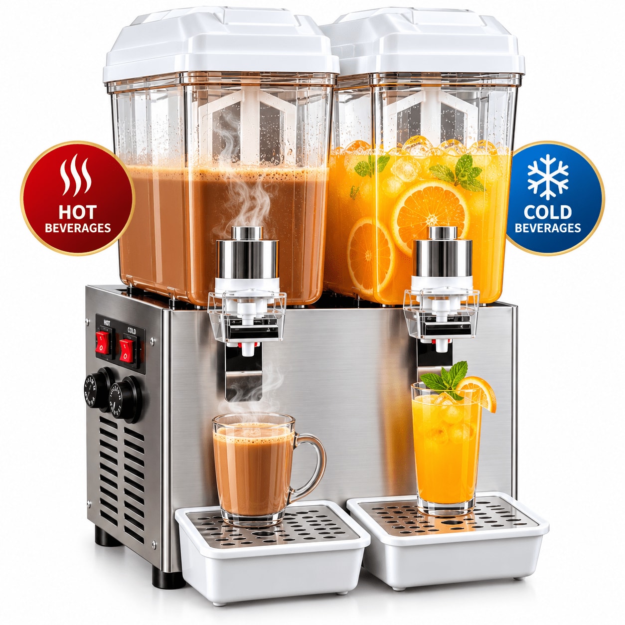 Electric Cooling & Warming Juice Dispenser - Double 16L + 16L — view 1