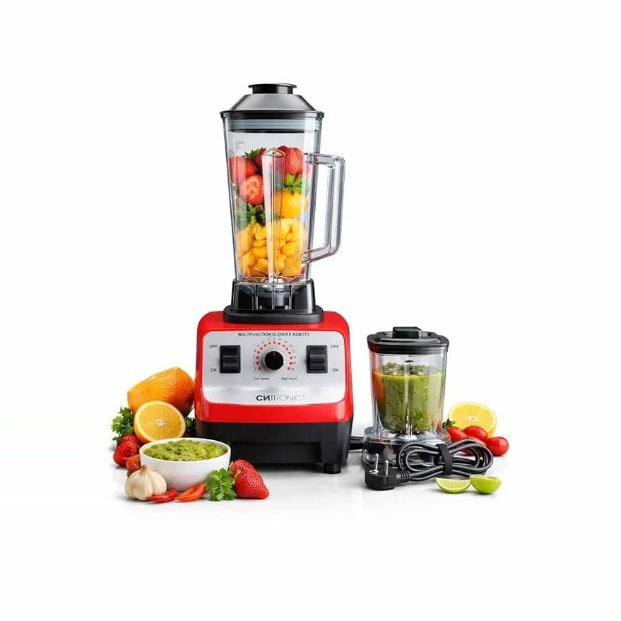 Electric Commercial Blender 4500W with 2000ml Jar + Extra 700ml Jar - Red - New Model — view 1