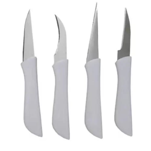 Plastic Handle Carving Knives 4PP