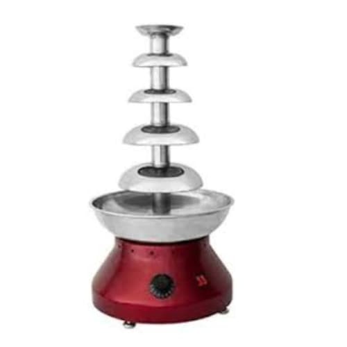 Electric SS Red Body Chocolate Fountain 5 Layers 62cm