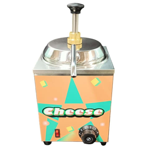 Electric SS Choco/Cheese Warmer with Pump Dispenser - Heavy