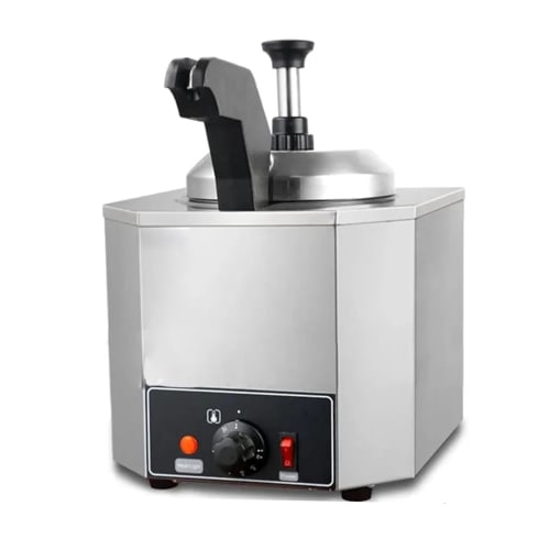 Electric SS Choco/Cheese Warmer with Pump Dispenser - Super Heavy