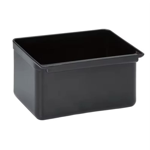 Spares for ABS Plastic Black 3 Layer Service Trolley - Black Plastic Lockable Bin Small