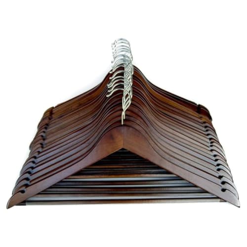 Natural Wooden Premium Walnut Brown Hanger