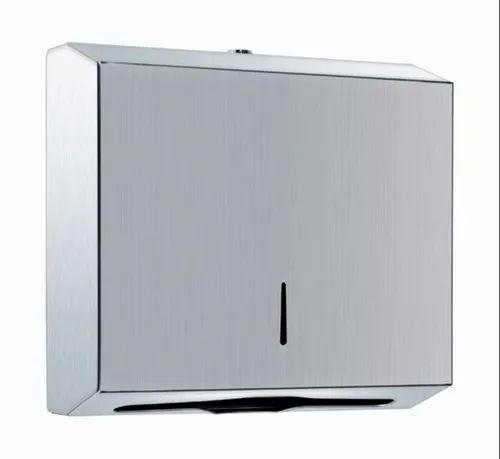 SS Wall Mountable Rectangle Tissue Holder