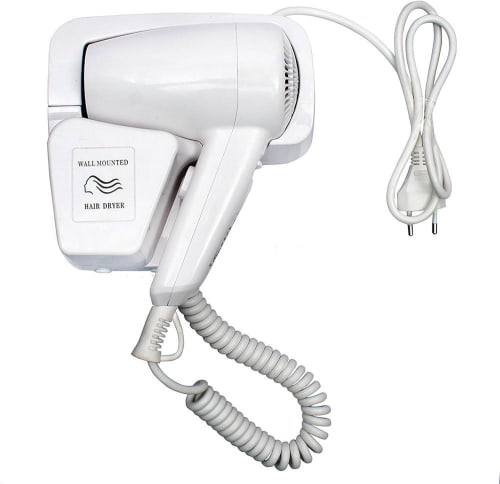Electric Wall Mountable Hair Dryer 1200W - White