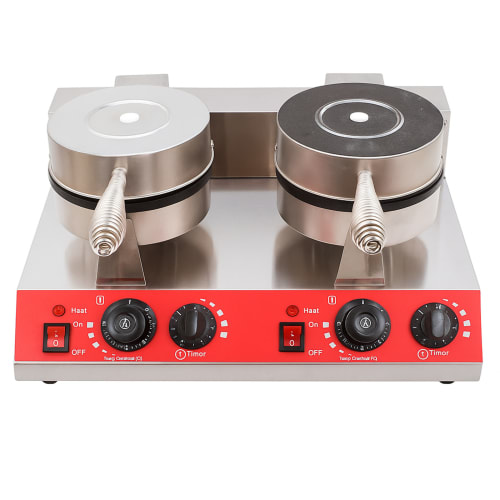 Electric Round Waffle Maker — Double Plate