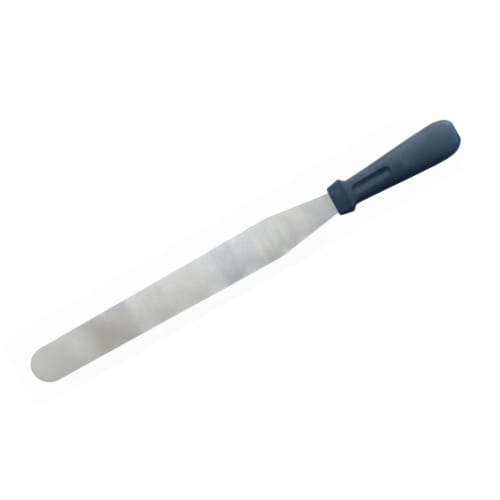 Plastic Black Handle Straight Palette Knife — 12