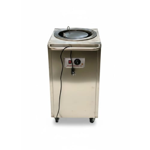 Electric Square Shaped SS Plate Warmer with Temp Controller & Wheel Lock Function - Single (Capacity: 50 plates/batch | Max Plate Size: 27.5cm Diameter)