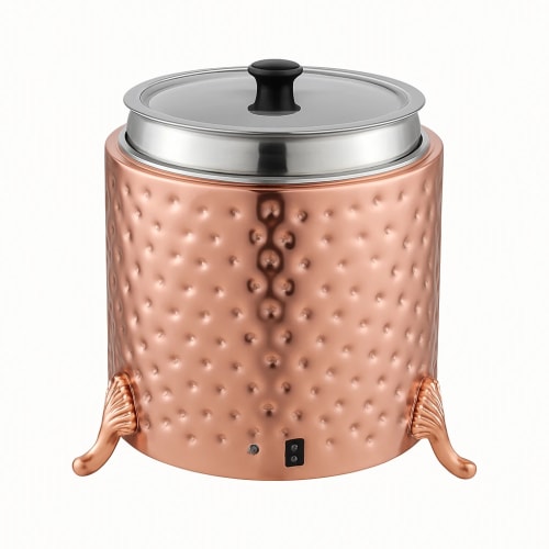 Electric Soup Pot 10L Cheetah Design — Rose Gold