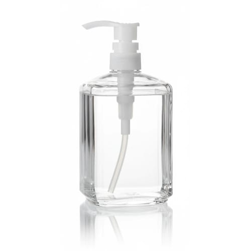 PC Crystal Soap Dispenser - 250ml | Flat Round Design