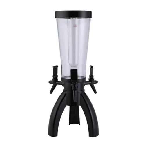Beer Tower with 3 Taps & Ice Tube - 3L | Black