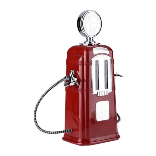 Plastic Bar Butler Liquor Pump Dispenser - Dual Compartment 2L — Red