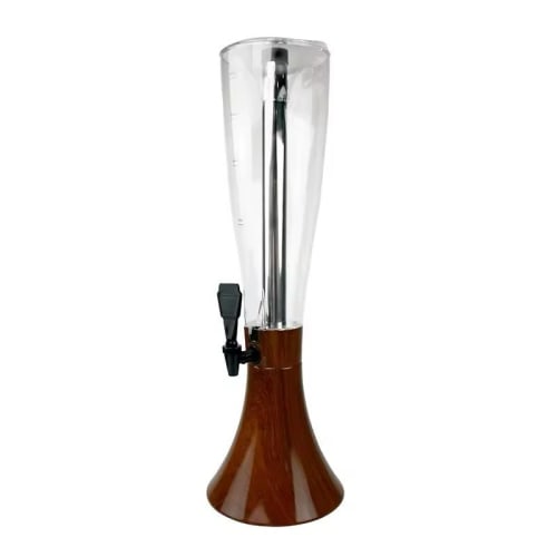 Beer Tower with SS Gel Based Ice Tube - 4L — Brown