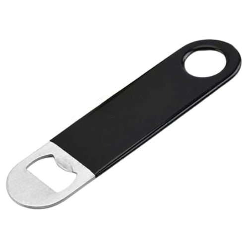 SS Vinyl Coated Bottle Opener — Black