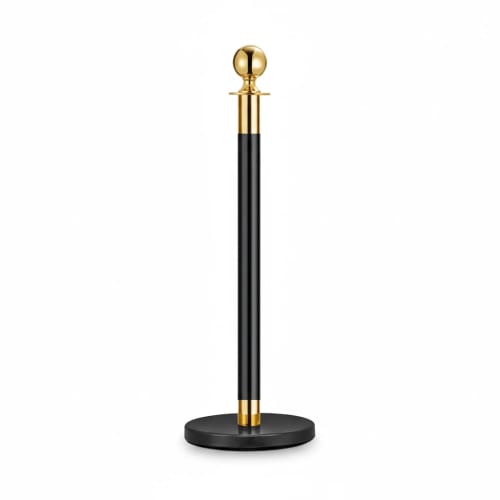 Spare for Queue Manager - Black + Golden Pole with Top Ball | Single pc Box Packing
