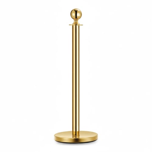 Spare for Queue Manager - Golden Pole with Top Ball | Single pc Box Packing