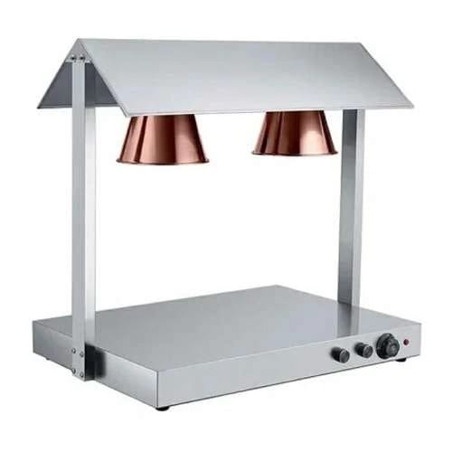 Electric Food Lamp Warmer - Double Head | Top + Bottom Heating — Rose Gold