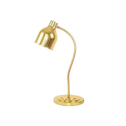 Electric Food Lamp Warmer - Tiltable U Shaped Standing Lamp (Height: 86cm) — Gold
